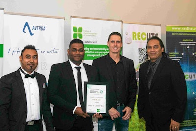 Waste Management Awards 2022 Hirt and Carter Gold 5 Star Certificate Large Manufacturing Category Sustainable Workplace Certificate